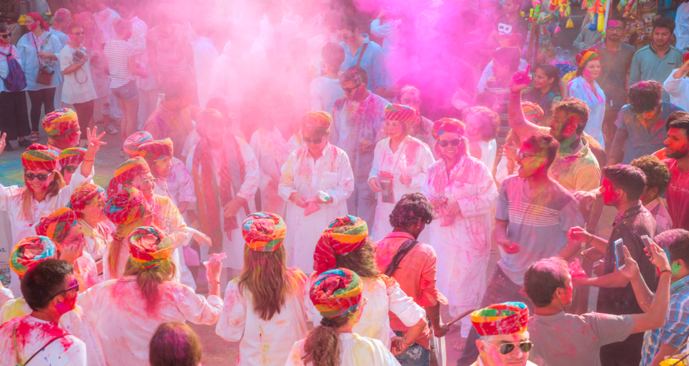 holi at Jagdish Chowk 