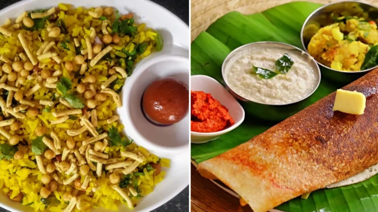 Masala Dosa vs. Udaipuri Poha