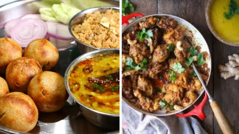 Daal Baati vs Andhra Spicy Meals